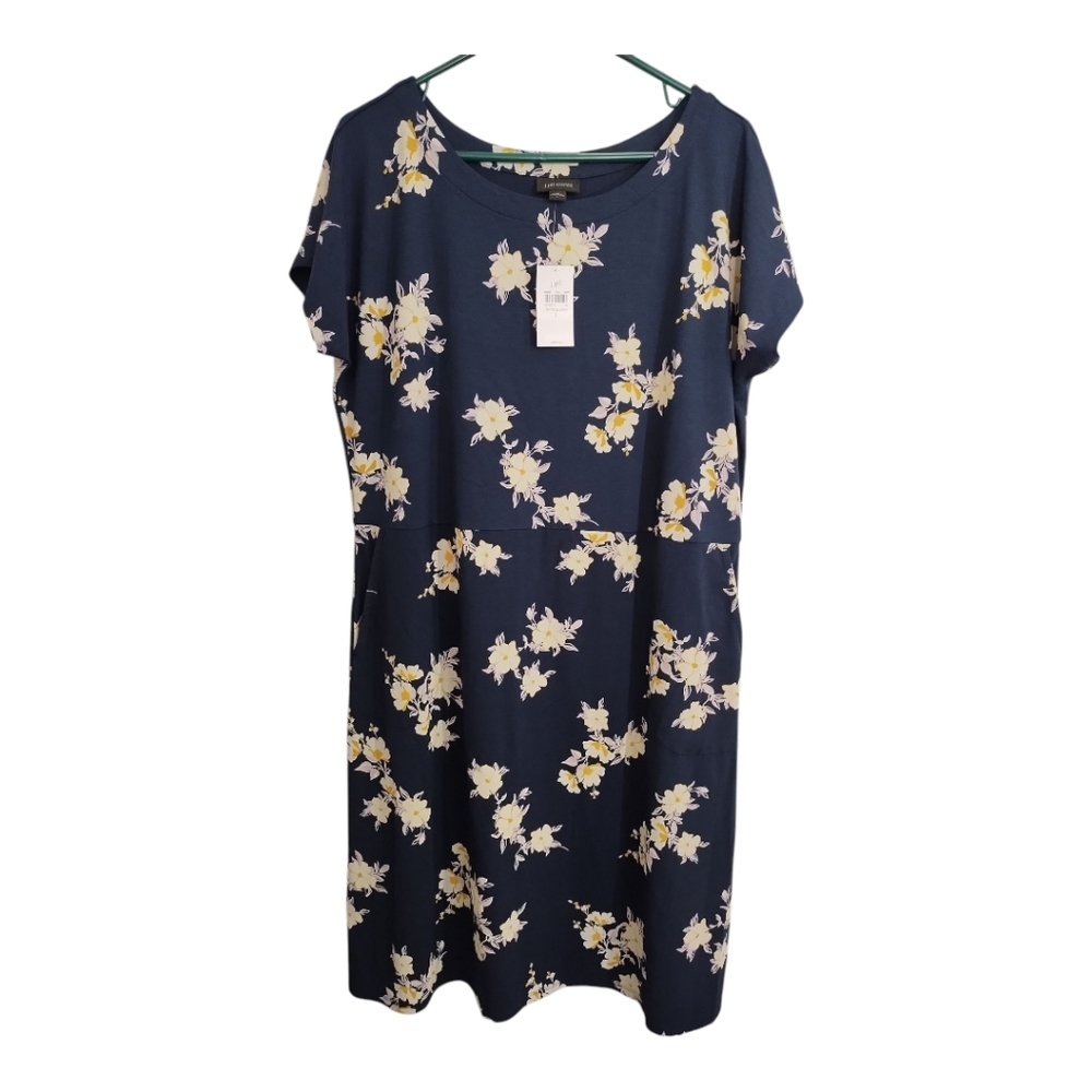 J. Jill Wearever Collection Floral Pockets‎ Shift Above The Knee Preppy